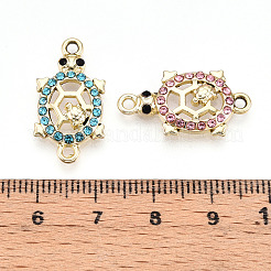 Alloy Rhinestone Connector Charms&nbsp;ALRI-T011-03