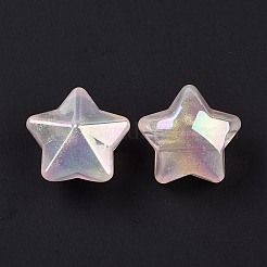 UV Plating Luminous Transparent Acrylic Beads&nbsp;OACR-C001-01