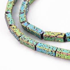 Electroplated Natural Lava Rock Beads Strands&nbsp;G-T114-70B