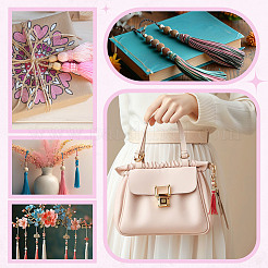 DIY Imitation Leather Tassel Keychain Makeing Kits&nbsp;DIY-NB0013-60