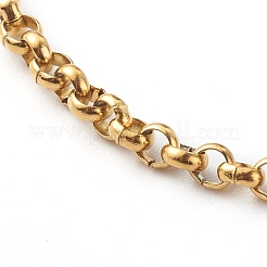 304 Stainless Steel Rolo Chain Bracelets&nbsp;X-BJEW-JB06447-03