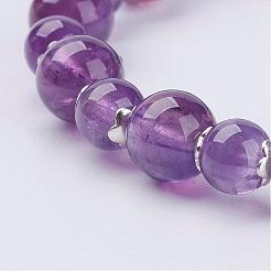 Natural Amethyst Stretch Bracelets&nbsp;BJEW-JB02859-03
