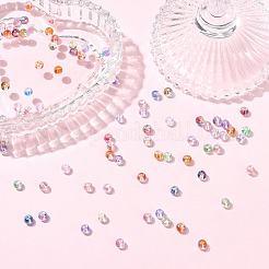 1200Pcs 10 Colors Baking Paint Transparent Glass Beads&nbsp;GLAA-CJ0002-86