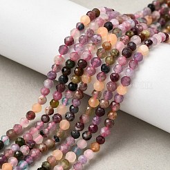 Natural Multicolor Tourmaline Beads Strands&nbsp;LS-G-F460-31