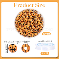 200Pcs Acrylic Beads&nbsp;OACR-PA0001-66C