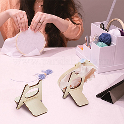 8 Sets 2 Styles Plwood Desktop Stands&nbsp;DIY-BC0015-16