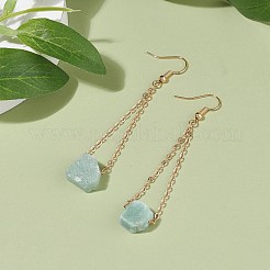 Irregular Raw Natural Gemstone Dangle Earrings&nbsp;EJEW-JE04849