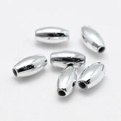 Plating Eco-Friendly Plastic Beads&nbsp;KY-K002-03-6X3mm-S