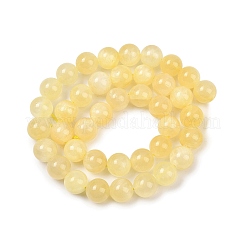 Natural Golden Silk Jade Beads Strands&nbsp;G-Z112-A01-4mm