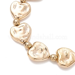 Heart CCB Plastic Beaded Bracelets&nbsp;BJEW-JB13008-01