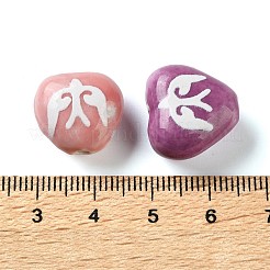 Printed Handmade Porcelain Beads&nbsp;FIND-H023-01