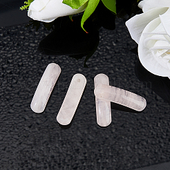 4Pcs Natural Rose Quartz Curved Rectangle Links&nbsp;G-DC0001-55