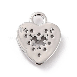 Eco-Friendly Brass Micro Pave Clear Cubic Zirconia Charms&nbsp;ZIRC-C027-04P-RS