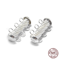 925 Sterling Silver Slide Lock Clasps&nbsp;STER-L057-018S