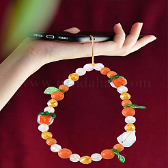 1Pc Resin & Acrylic Mobile Straps&nbsp;HJEW-LP0001-47