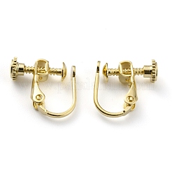 Brass Clip-on Earring Findings&nbsp;KK-Z007-22G
