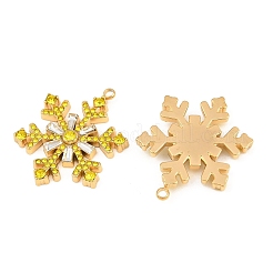304 Stainless Steel Rhinestone Pendants&nbsp;RB-CBADC81-14G-01