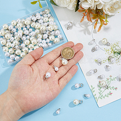 120Pcs 3 Styles ABS Plastic Imitation Pearl Pendants&nbsp;KY-HS0004-09