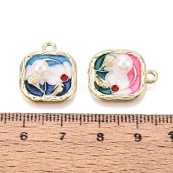 Alloy Enamel Pendants&nbsp;ENAM-N069-17KCG