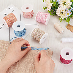 30M 6 Colors Polyester Centipede Braid Lace Trim&nbsp;OCOR-PH0002-24