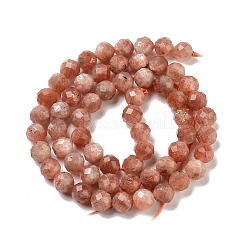 Natural Gold Sunstone Beads Strands&nbsp;G-B088-C21-06