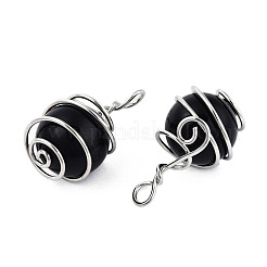 Natural Obsidian Pendants&nbsp;G-N333-013F