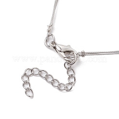 Natural White Jade 3 Layer Necklaces&nbsp;NJEW-JN05051