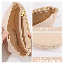 Half Round Felt Purse Organizer Insert&nbsp;AJEW-WH0434-15B-01