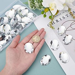 Acrylic Rhinestone Flat Back Cabochons&nbsp;GACR-FH0001-01