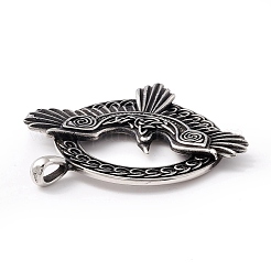 Tibetan Style 304 Stainless Steel Pendants&nbsp;STAS-P305-50AS