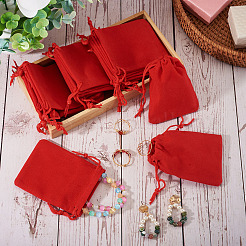 20Pcs Rectangle Velvet Drawstring Pouches&nbsp;TP-TA0001-04D