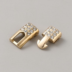Zinc Alloy with Rhinestone Snap Lock Clasps&nbsp;FIND-WH0126-496KCG