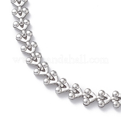 Non-Tarnish 304 Stainless Steel Cobs Chain Necklace for Men Women&nbsp;STAS-B039-11P
