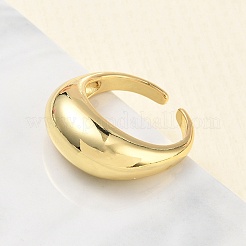 Brass Cuff Open Rings&nbsp;RJEW-C170-03G