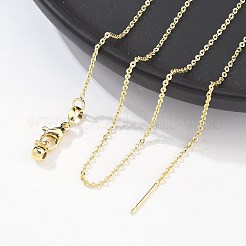 Brass Cable Chain Necklaces&nbsp;LS-NJEW-E151-03G