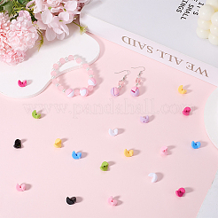 128Pcs 8 Colors Opaque Acrylic Bead&nbsp;OACR-SP0001-45