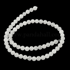 Natural White Jade Bead Strands&nbsp;G-G666-07A