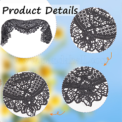 Polyester Computerized Embroidery Collar&nbsp;AJEW-WH0314-95B