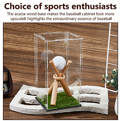 Natural Wood Baseball Bat Home Display Decorations&nbsp;DIY-DC0003-77