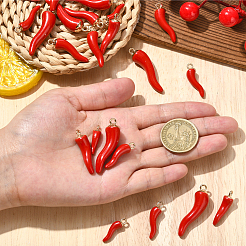 32Pcs 4 Styles Alloy Enamel Pendants&nbsp;FIND-SC0018-16