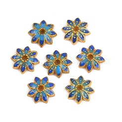 Multi-Petal Alloy Enamel Bead Caps&nbsp;FIND-G029-02G-04