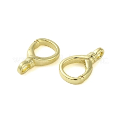 Brass Spring Gate Rings&nbsp;KK-B089-15G