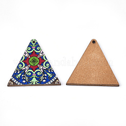 Printed Basswood Pendants&nbsp;WOOD-S045-013A