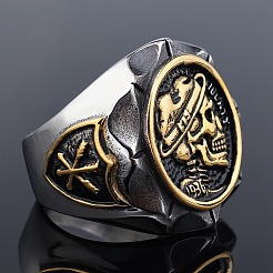 Halloween 304 Stainless Steel Finger Rings for Men&nbsp;FS-WG33C94-08