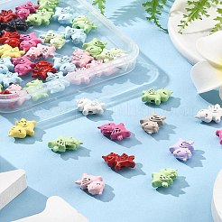 50Pcs Spray Painted Alloy Beads&nbsp;FIND-FS0004-11