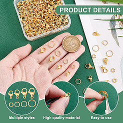 80Pcs 4 Styles 304 Stainless Steel Lobster Claw Clasps&nbsp;DIY-PH0028-67