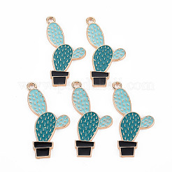 Rack Plating Alloy Enamel Pendants&nbsp;ENAM-S122-040-RS