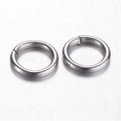 Tarnish Resistant 304 Stainless Steel Open Jump Rings&nbsp;STAS-D438-03