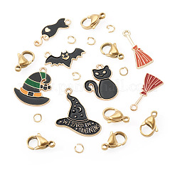 7Pcs 7 Styles DIY Alloy Enamel Pendant Decorations Making Kits&nbsp;FIND-TA0009-03