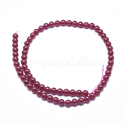 Lab Grown Red Corundum Beads Strands&nbsp;G-D0003-C21-A